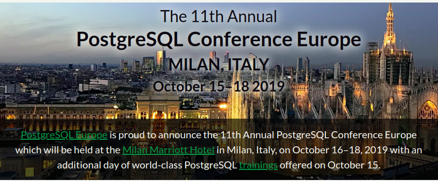 PGConf 2019 Ден 1 Част 1